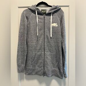 Roots long zip up hoodie